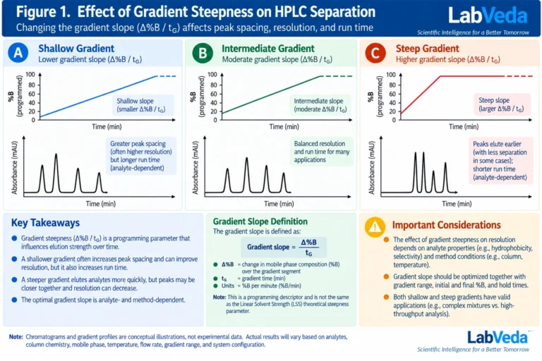 Gradient Optimization in HPLC: Steepness, Selectivity, Resolution, and Run Time