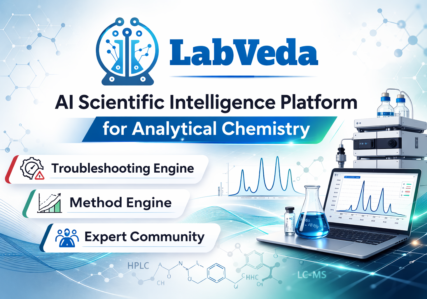 LabVeda - AI-powered scientific platform interface design